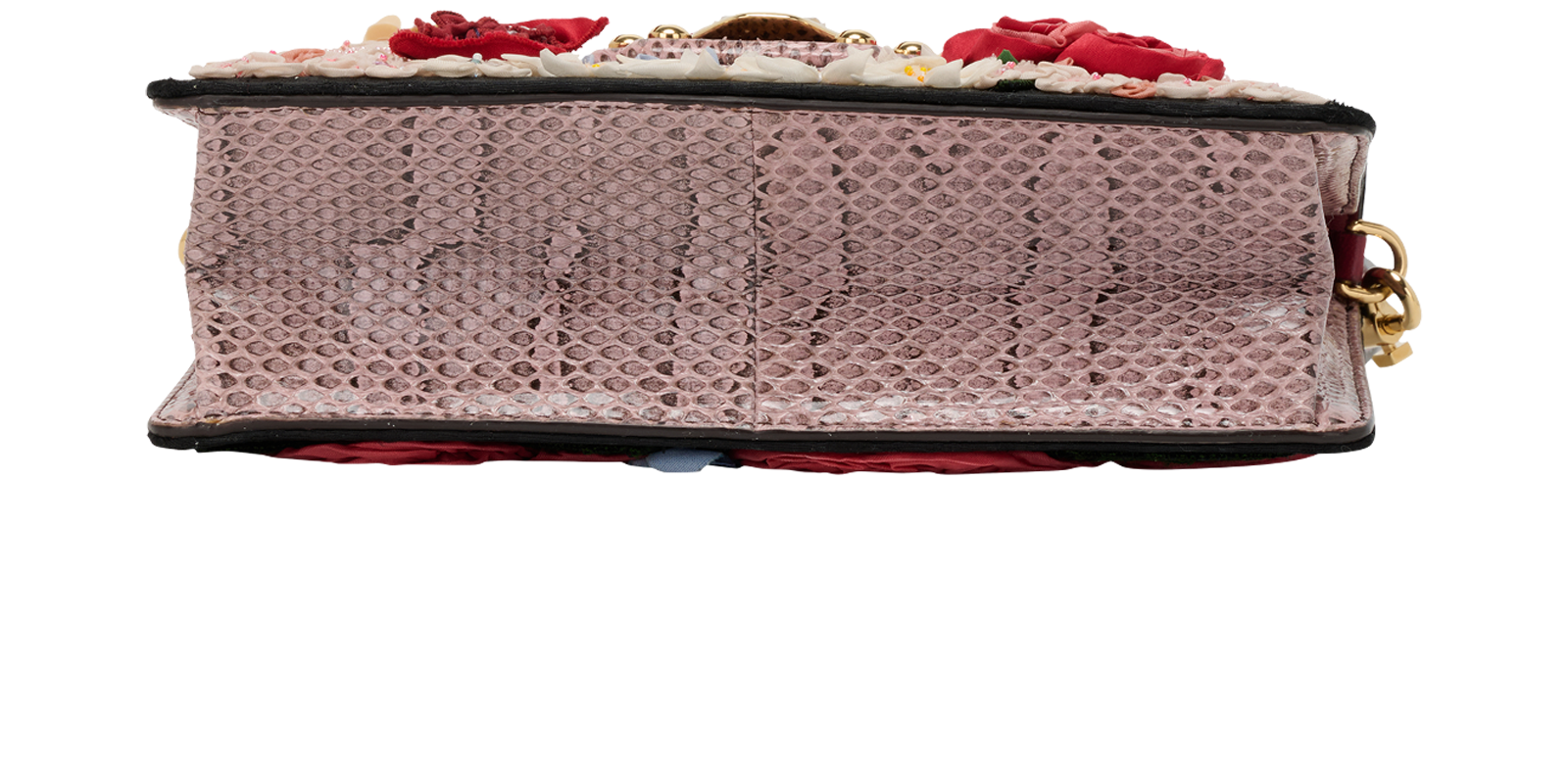 Lucia, &pound;550, Handbags, Beige/Black/Green/Pink/Red, Canvas/Snake, Top view